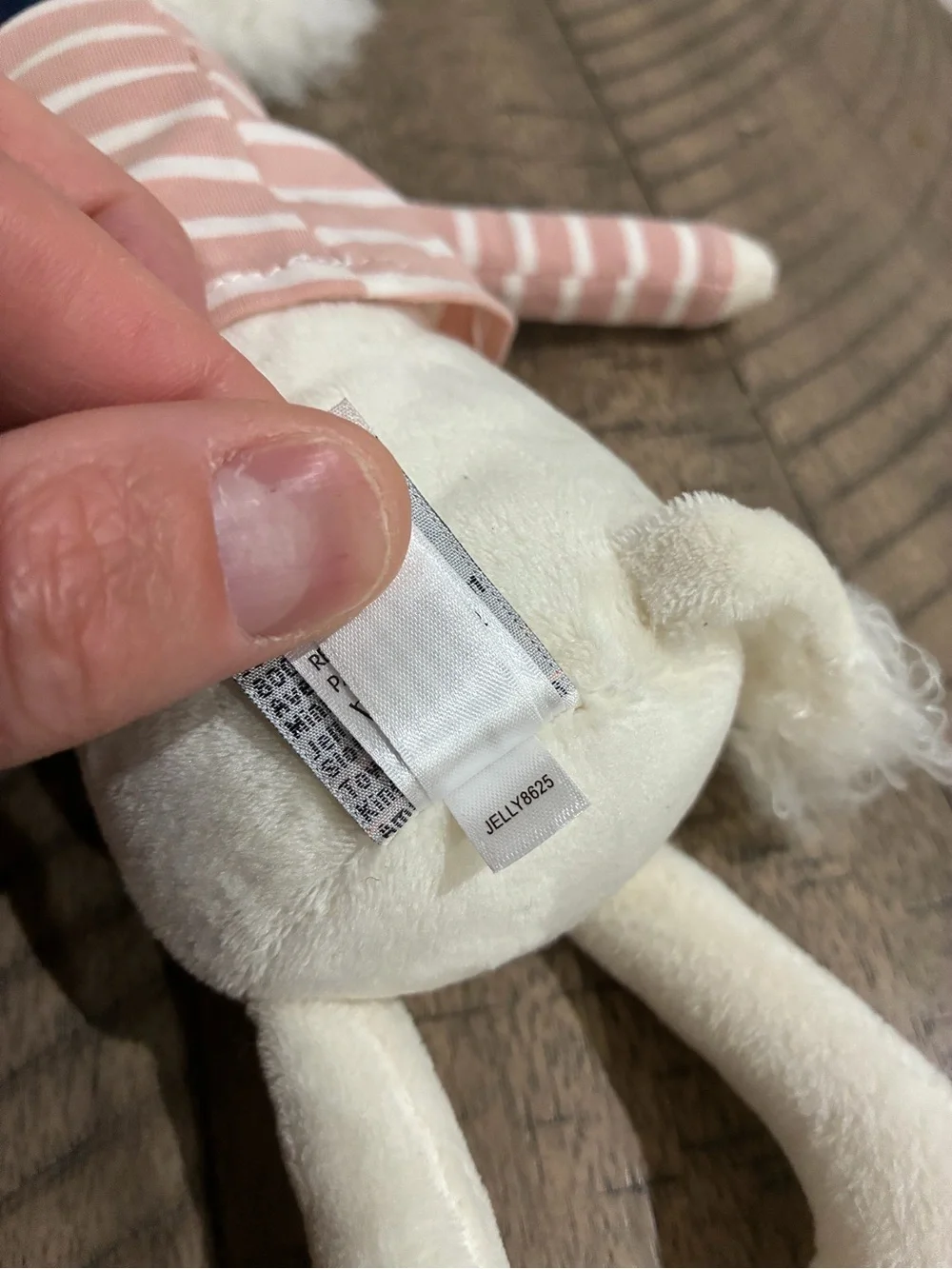 JELLYCAT Beatnik Buddy Poodle Plush 12” BEB3P NEW NWT White Dog Toy Retired RARE